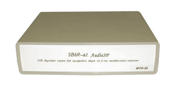 звуковая карта SB6R для записи на компьютер 6-ти микрофонов через USB порт.